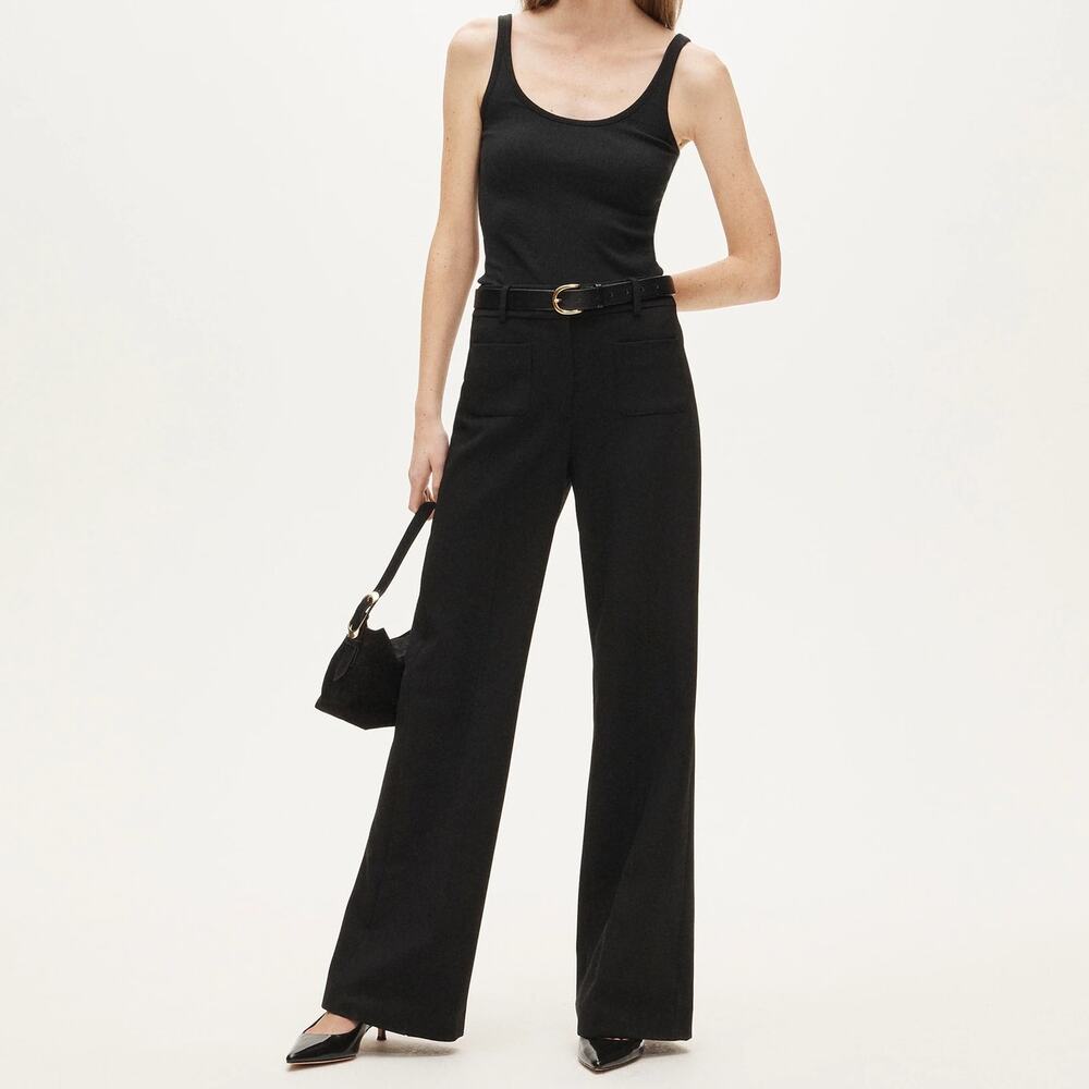 J.Crew Carolina Pant Patch Pocket Four Season Stretch Black 4 NWT